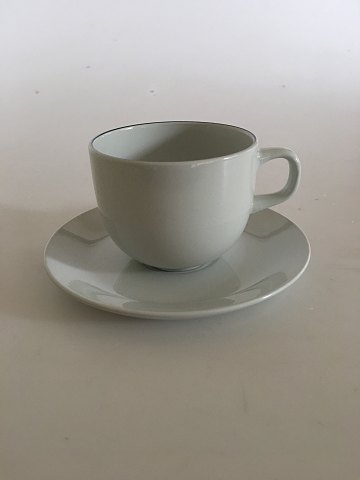 Royal Copenhagen Blåkant Kaffekop med Underkop No. 072/073