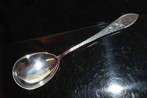 Serving spoon/ compote spoon Empire Silver With initials EngravedLength 18 cm.