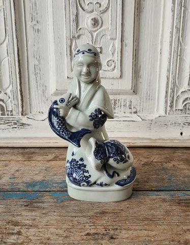 Georg Thylstrup for Royal Copenhagen figure - Man with fish no 1595 - Juliane Marie marked