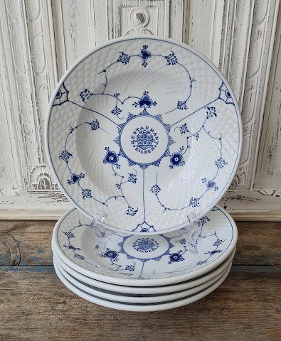 B&G Blue traditional Hotel Porcelain - large soup plate no. 1008 with logo "Restaurant Kilden"