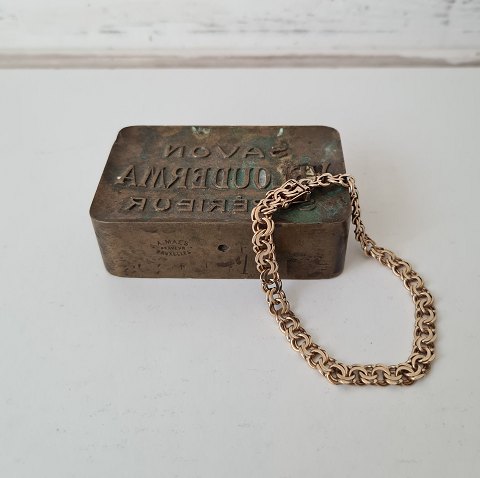 Vintage Bismarck bracelet in 8 kt gold 19.5 cm.