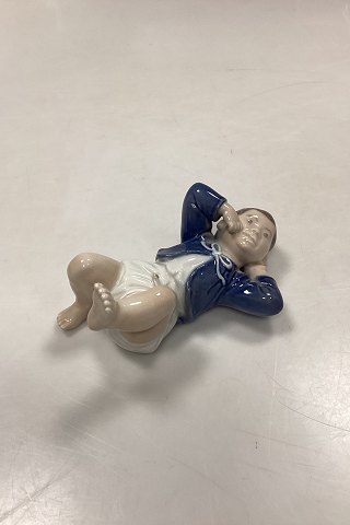 Royal Copenhagen Figur Liggende Barn No. 4669