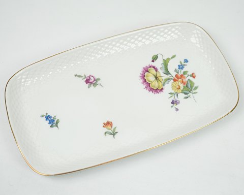 B&G dish / Sugar, cream tray in patterned Saxon flower no. 96.Great condition