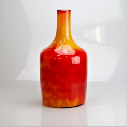 Vase Elme glasbrukPeacock