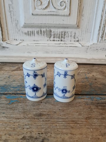 B&G Blue fluted Hotel porcelain salt & pepper set