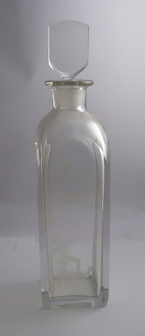 Orrefors. krystal karaffel. Højde 31 cm.