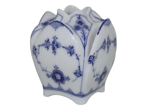 Blue Fluted PlainRare menu vase / place card holder from 1898-1923