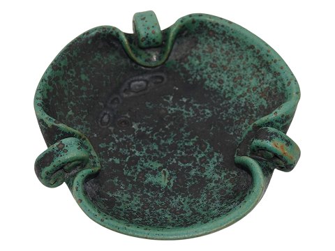 Arne Bang art potterySmall green dish
