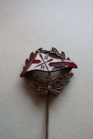For samlere:RR Emblem Langtur m. laurbærkansL. Ca. 5,5cmStempletIn gutem Stande