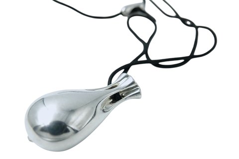 Georg Jensen sterling silverLarge pendant (hiding box) with necklace