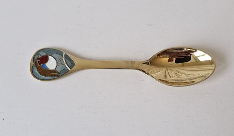 A.Michelsen Christmas spoon in sterling silver with enamel 1981