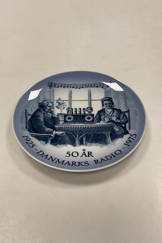 Royal Copenhagen Mindeplatte For 50 året for Danmarks Radio 1925 - 1975