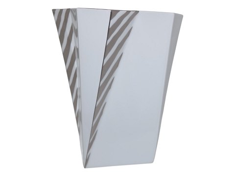 Bing & Grondahl Futura Tall vase with silver decoration