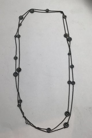 Georg Jensen Sterling Sølv Halskæde  Daisy Sautoir