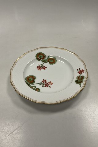 Royal Copenhagen Art Nouveau Stel No. 225 Pelargonoe Spisetallerken No. 2029