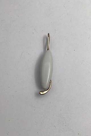 Royal Copenhagen Porcelain / Sterling Silver Pendent