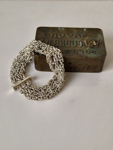 Three-row royal chain bracelet in sterling silver