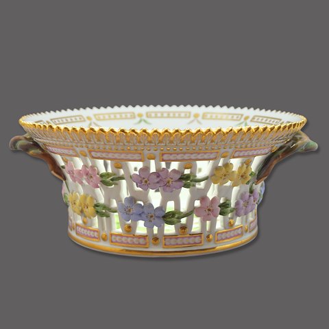 Royal Copenhagen, Flora Danica; Round fruit bowl #3534