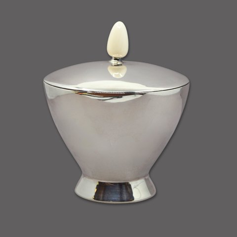 A. F. Rasmussen; Small silver jar with lid, no. 106