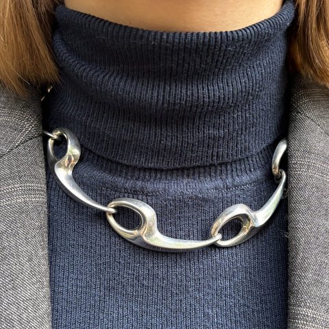 Bent Knudsen; Necklace in sterling silver, no. 46