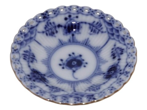 Musselmalet Helblonde med guldkantLille asiet 7.5 cm.