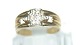 Gold ring with diamonds, 9 Carat
Size 57