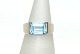 Gold ring with blue stones
Size: 56
