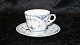 Royal Copenhagen Blue Fluted Half Lace, Coffee Cup and SaucerDek.nr. 1 / # 719,