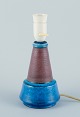 Nils Kähler for Kähler. Ceramic table lamp with turquoise glaze.