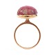 A. Dragsted, Dänemark, Ring aus 14kt Gold mit Rhodocrosit. Ringgr. 55