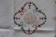 Old table clothWith embroidery in colours- made by handAbout 102cm x 97cmIn a very good condition