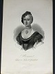 Litografi af 
Em. Bærentzen - 
Portræt af 
Hertuginde Anna 
...