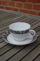 Bella Black by Pillivuyt French porcelain, settings cups and saucers. OFFER FOR 8 SET