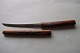 Gammel papir-/brevkniv med træskaftPapir-/brevkniven fungerer godtL: 21cm