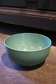 Royal Copenhagen 4 All Seasons faience bowl with green glaze designed by Grethe 
Meyer. No.576...