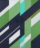 L'Art 
præsenterer: 
Wilhelm 
Lindvall 
(1924-2005), 
svensk 
kunstner. 
Olie på 
lærred.
Geometrisk 
komposition.