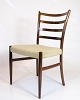 Spisebordsstol - Palisander - Lyst Uldstof - N.O Møller - 1960erne
