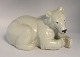 Royal Copenhagen. Porcelænsfigur. Liggende Isbjørn. Model 238 (21520). Længde 22 
cm. (2 sortering)