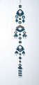 Kalevala Koru, FinlandCeramic Wall Hanger/dream catcher, 1960s.