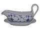 Blue Fluted PlainSmall gravy boat on fixed platter from 1923-1928