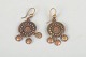 Jorma Laine, FinlandBronze earrings, 1970s.