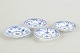 Royal CopenhagenBlue Fluted Half Lace caviar dishes, ...