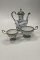Royal Copenhagen Half Lace Coffee Pot, Creamer and Sugar ...