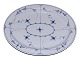 Blue Fluted PlainExtra large platter 48 cm. from 1820-1840
