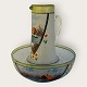 Painted glass jug and bowlDKK 1200