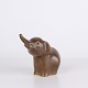 Knud Basse Elefant Figur i Glaseret Keramik, Dansk Design 1960erne
