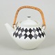 Karin Björquist for Gustavsberg, teapot “Svart Ruter”.