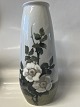 Royal CopenhagenTall Art Nouveau vase with white roses