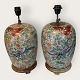 Two large Chinese table lamps with butterflies*DKK 1600 total