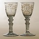 Pair of Norwegian Nøstetangen Chrystal Desert glasses circa 1750. H: 14cm